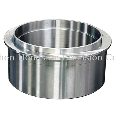 Carcasa con brida mecanizada CNC de acero inoxidable para equipos industriales
